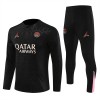 Paris Saint-Germain Training Sweatshirts Quarter-zip 2024-25 Schwarze Für Herren